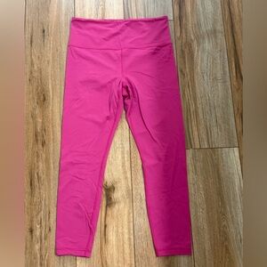 Athleta 7/8 High Waisted Elation Leggings in Pink -Medium